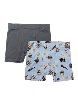 Esme Pirates Boy's Boxer 2 Pack, Esme, Boy underwear, Boy's Boxer 2 Pack, Boys Boxer Brief Set, Boys Boxers, cf-size-large-7-8, cf-size-medium-6, cf-size-small-4-5, cf-size-xsmall-2-3, cf-typ