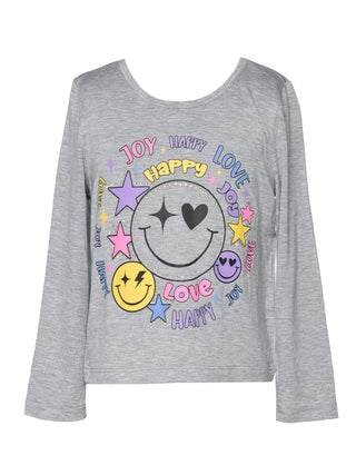 Baby Sara Happy Graphic Long Sleeve Top