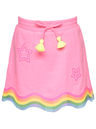 Baby Sara Stars and Swirl Sequin Trim Skirt