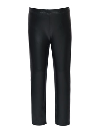 Baby Sara Faux Leather Leggings - Black