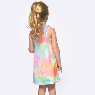 Baby Sara, Baby Sara Peace Sign Print A-Line Dress - Basically Bows & Bowties