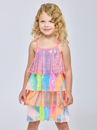 Baby Sara 4 Tier Sequin Dress