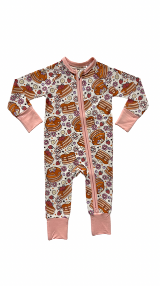 In My Jammers Pancake Zipper Romper, In My Jammers, Bamboo, Bamboo Pajamas, cf-size-2t, cf-type-pajamas, cf-vendor-in-my-jammers, Convertible, Convertible Romper, In My Jammers, In My Jammers