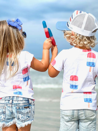 Brokedown Clothing Kid's Patriotic Popsicle Tee, Brokedown Clothing, 4th of July, 4th of July Shirt, Brokedown Clothing, Brokedown Clothing Kid's Popsicle Tee, Brokedown Clothing Popsicle Tee