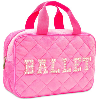 Iscream Ballet Quilted Large Cosmetic Bag