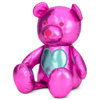 Iscream Beary Sweet Metallic Plush, Iscream, Bear, Birthday Girl, cf-type-stuffed-animal, cf-vendor-iscream, EB Girls, Gifts for Girls, Gifts for Tween, Happy Birthday, Iscream Stuffed Animal