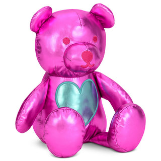 Iscream Beary Sweet Metallic Plush, Iscream, Bear, Birthday Girl, cf-type-stuffed-animal, cf-vendor-iscream, EB Girls, Gifts for Girls, Gifts for Tween, Happy Birthday, Iscream Stuffed Animal