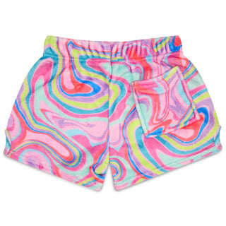 Iscream Color Swirl Plush Shorts