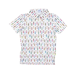 BlueQuail Clothing Co Polo Short Sleeve Shirt - Golf Bags