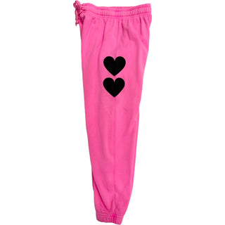 T2Love Double Heart Jogger - Neon Pink