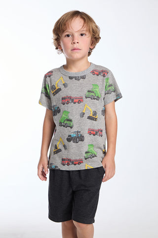 Chaser Work Trucks Boys Tee