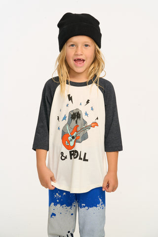 Chaser Rock & Roll Baseball Tee, Chaser, Baseball Tee, cf-size-10, cf-size-12, cf-size-2, cf-size-3, cf-size-4, cf-size-5, cf-size-6, cf-size-7, cf-size-8, cf-type-shirt, cf-vendor-chaser, Ch