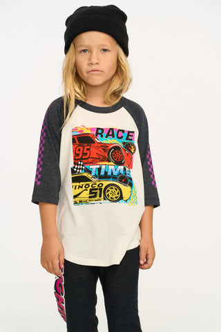 Chaser Disney・Pixar Cars Race Time Baseball Tee, Chaser, Boys Clothing, Boys Tee, Cars, Cars Race Time Baseball Tee, cf-size-2, cf-size-3, cf-size-5, cf-type-tee, cf-vendor-chaser, Chaser, 