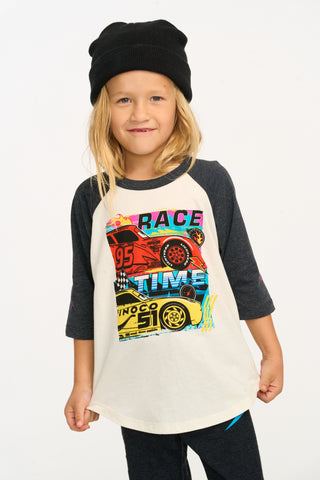 Chaser Disney・Pixar Cars Race Time Baseball Tee, Chaser, Boys Clothing, Boys Tee, Cars, Cars Race Time Baseball Tee, cf-size-2, cf-size-3, cf-size-5, cf-type-tee, cf-vendor-chaser, Chaser, 