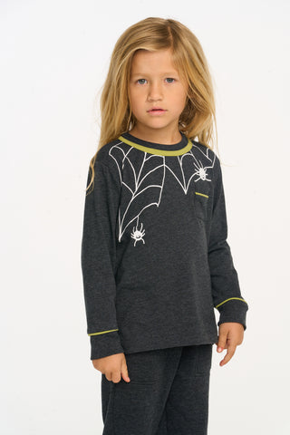 Chaser Spider Web Long Sleeve Top, Chaser, Boys Clothing, Boys Tee, cf-size-10, cf-size-2, cf-size-3, cf-size-4, cf-size-5, cf-size-6, cf-size-7, cf-size-8, cf-type-tee, cf-vendor-chaser, Cha