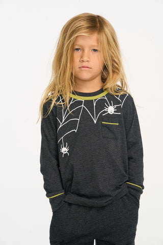 Chaser Spider Web Long Sleeve Top, Chaser, Boys Clothing, Boys Tee, cf-size-10, cf-size-2, cf-size-3, cf-size-4, cf-size-5, cf-size-6, cf-size-7, cf-size-8, cf-type-tee, cf-vendor-chaser, Cha