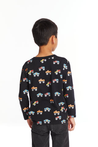 Chaser Truck Jam Boys Long Sleeve Crew Neck Tee