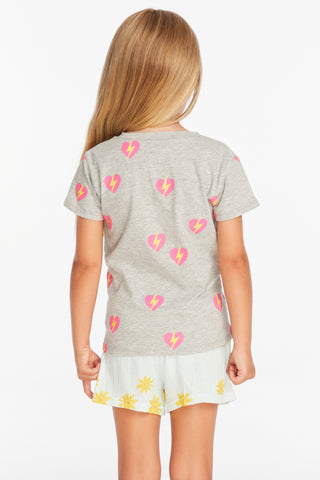 Chaser Lightning Heart Girls Tee