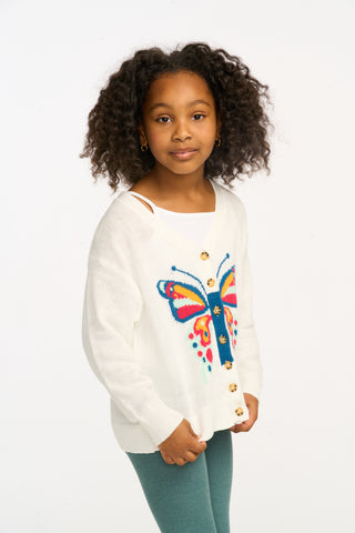 Chaser Butterfly Cardigan Sweater, Chaser, Butterflies, Butterfly, Cardigan, cf-size-10, cf-size-12, cf-size-6, cf-size-8, cf-type-cardigan, cf-vendor-chaser, Chaser, Chaser Kids, Sweater, Ca