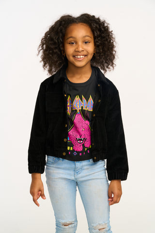 Chaser, Chaser Zaria Raven Black Corduroy Jacket - Basically Bows & Bowties