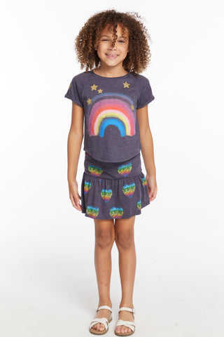 Chaser Painted Rainbow Girls Tee