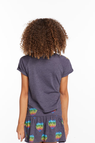 Chaser Painted Rainbow Girls Tee