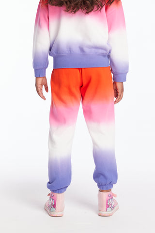 Chaser Slim Slouchy Candy Sunset Girls Sweatpants