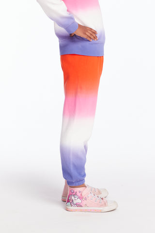 Chaser Slim Slouchy Candy Sunset Girls Sweatpants