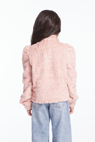 Chaser Girls Pinky Puff Sleeve Jacket