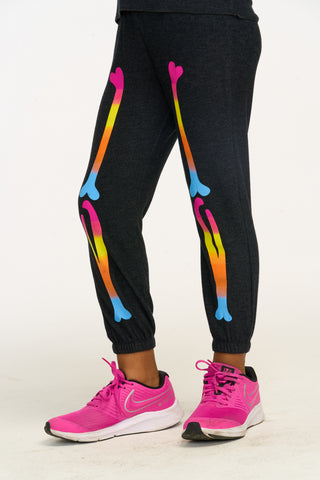 Chaser Rainbow Skeleton Legs Sweatpant, Chaser, cf-size-3, cf-size-7, cf-type-sweatpants, cf-vendor-chaser, Chaser, Chaser Happy Halloween, Chaser Kids, Chaser Sweatpants, Halloween, Rainbow 