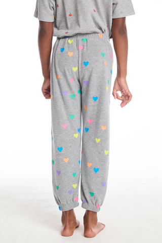 Chaser Rainbow Hearts Girls Pants