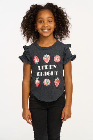 Chaser Berry Bright Ruffle Sleeve Tee, Chaser, cf-size-3, cf-size-4, cf-size-5, cf-size-6, cf-type-tee, cf-vendor-chaser, Chaser, Chaser Ice Cream, Chaser Kids, Chaser Short Sleeve Tee, Girls