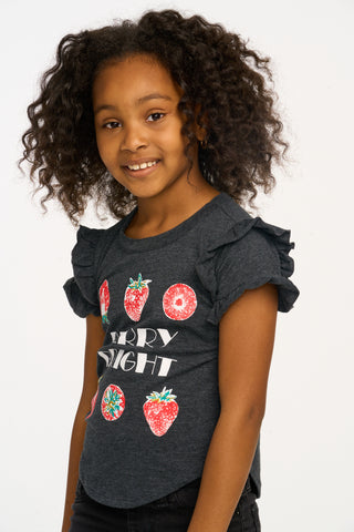 Chaser Berry Bright Ruffle Sleeve Tee, Chaser, cf-size-3, cf-size-4, cf-size-5, cf-size-6, cf-type-tee, cf-vendor-chaser, Chaser, Chaser Ice Cream, Chaser Kids, Chaser Short Sleeve Tee, Girls