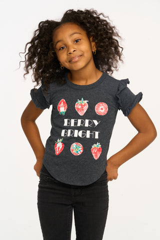 Chaser Berry Bright Ruffle Sleeve Tee, Chaser, cf-size-3, cf-size-4, cf-size-5, cf-size-6, cf-type-tee, cf-vendor-chaser, Chaser, Chaser Ice Cream, Chaser Kids, Chaser Short Sleeve Tee, Girls