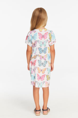 Chaser Puff Sleeve "She's a Butterfly" Dress