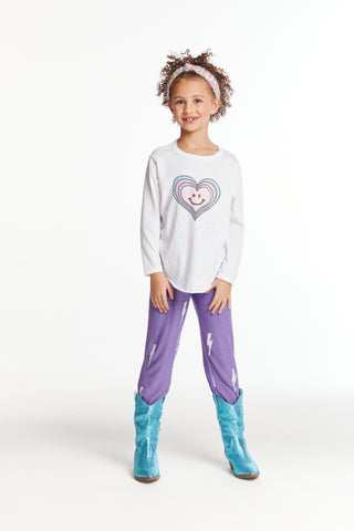 Chaser Colorful Heart Girls Long Sleeve