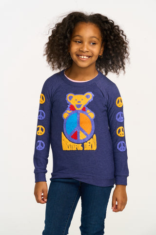 Chaser Grateful Dead Peach Bear Pullover, Chaser, cf-size-10, cf-size-12, cf-size-5, cf-size-6, cf-size-7, cf-size-8, cf-type-pullover, cf-vendor-chaser, Chaser, Chaser Band Tee, Chaser Kids,