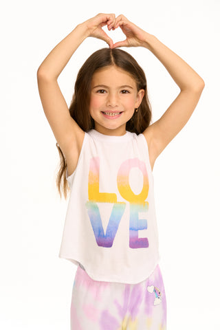 Chaser Watercolor Love Muscle Tee, Chaser, cf-size-4, cf-type-shirts-&-tops, cf-vendor-chaser, Chaser, Chaser Kids, Chaser Tee, Love, Muscle Tee, Watercolor Love, Shirts & Tops - Basically Bo