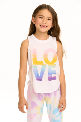 Chaser Watercolor Love Muscle Tee, Chaser, cf-size-4, cf-type-shirts-&-tops, cf-vendor-chaser, Chaser, Chaser Kids, Chaser Tee, Love, Muscle Tee, Watercolor Love, Shirts & Tops - Basically Bo