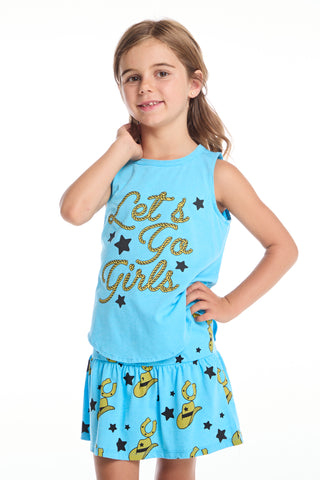 Chaser Let’s Go Girls Shirttail Muscle Tee