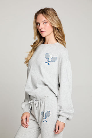 Chaser, Chaser Tennis Club Long Sleeve Pullover - Basically Bows & Bowties