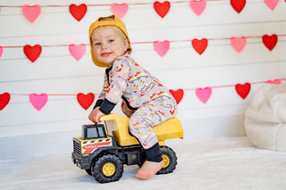 Dream Big Little Co, Dream Big Little Co Loads Of Love Dream Romper - Basically Bows & Bowties