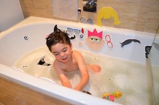 Buddy & Barney, Buddy & Barney Bath Stickers – Silly Faces - Basically Bows & Bowties