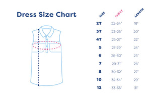 BlueQuail Clothing Co Sleeveless Dress Size Guide