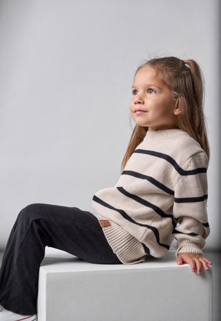 Little Bipsy Knit Sweater - Pinstripe