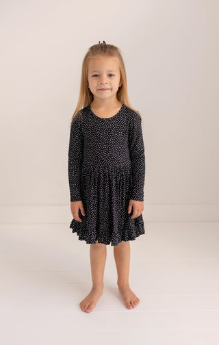 Posh Peanut, Posh Peanut Aggie L/S Ruffled Twirl Dress - Basically Bows & Bowties