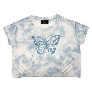 FBZ Butterfly Blue Tie Dye Short Sleeve Tee