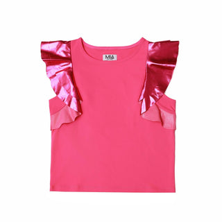 MIA New York Flutter Top - Pink