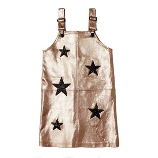 MIA New York Star Overall Dress - Gold