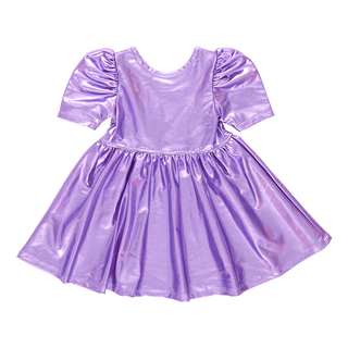 Pink Chicken Girls Lame Laurie Dress - Purple Sparkle